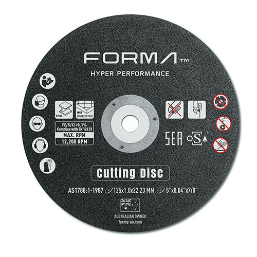 FORMA™ Hyper Performance Cutting Disc 125 X 1.0 X 22.23