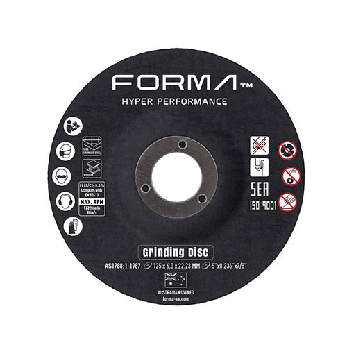 FORMA™ Hyper Performance Grinding Disc 125 X 6.0 X 22.23